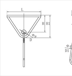 滑動掛鉤前視圖 滑動掛鉤前視圖