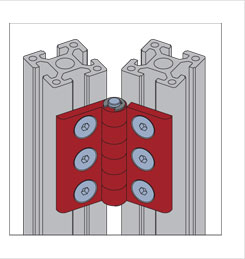 鋅合金合頁(yè)安裝示意圖