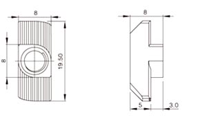 T型螺母技術(shù)參數(shù) T型螺母技術(shù)參數(shù)