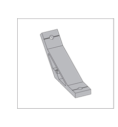 135度鋁型材角件三維圖 135度鋁型材角件三維圖